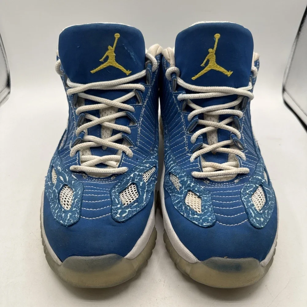 Nike Air Jordan 11 Retro Low Argon Blue Zest White Yellow 306008-471 Size 12